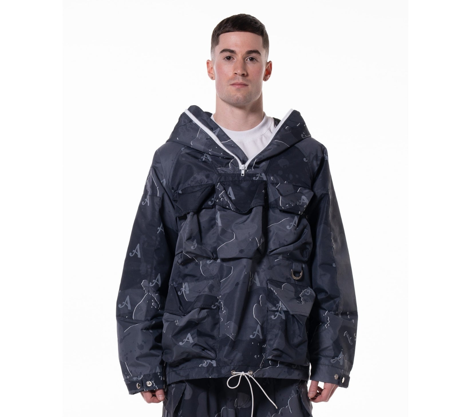 BLACK “MAKASI” CAMO JACKET - Main Image