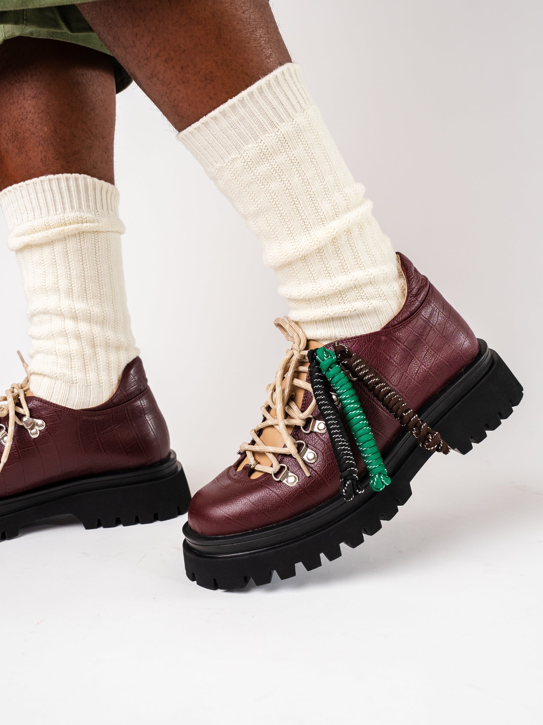 BURGUNDY "MAFUTA" BOOTS BY LU