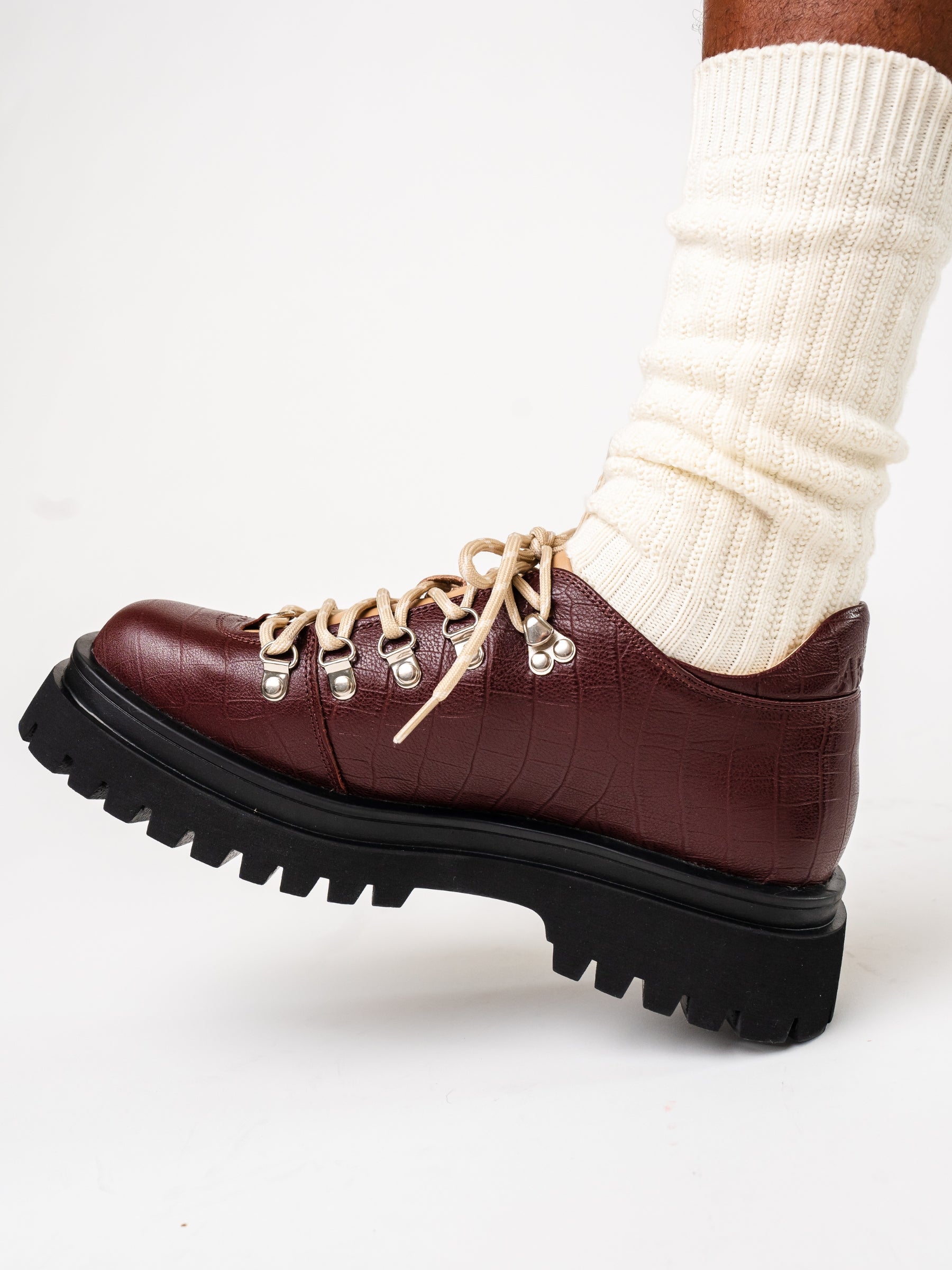 BURGUNDY "MAFUTA" BOOTS BY LU