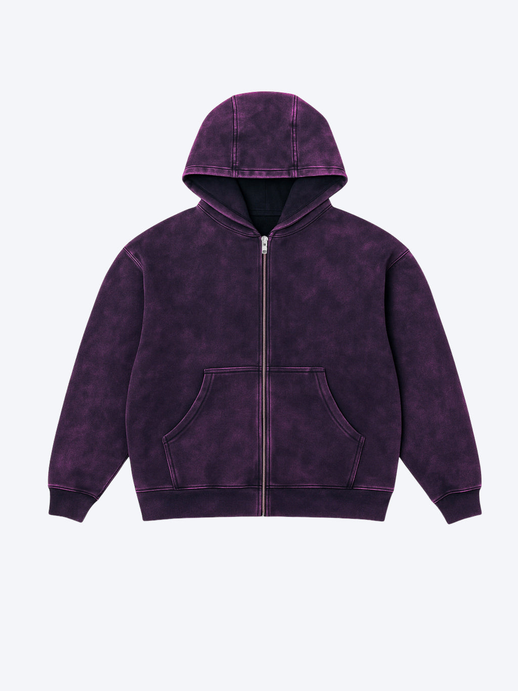 TOUSUNI WASHED PURPLE HOODIE