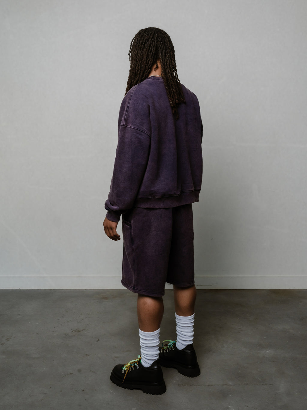 TOUSUNI WASHED PURPLE CREWNECK