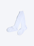 WHITE "LALA" SLOUCHED SOCKS